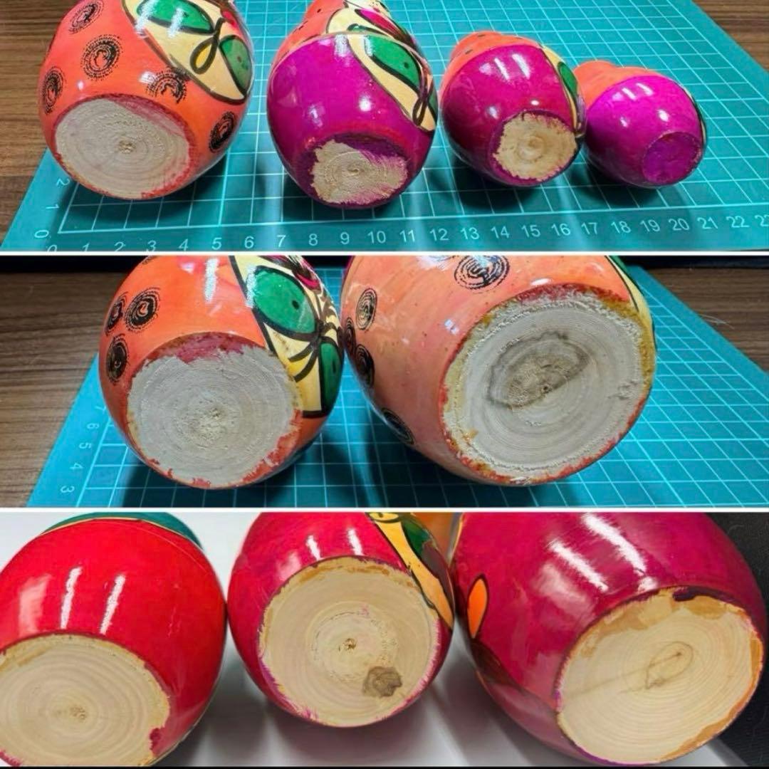 セール‼️ソビエト　アンティーク　マイダン地方　マトリョーシカ　15組　現状