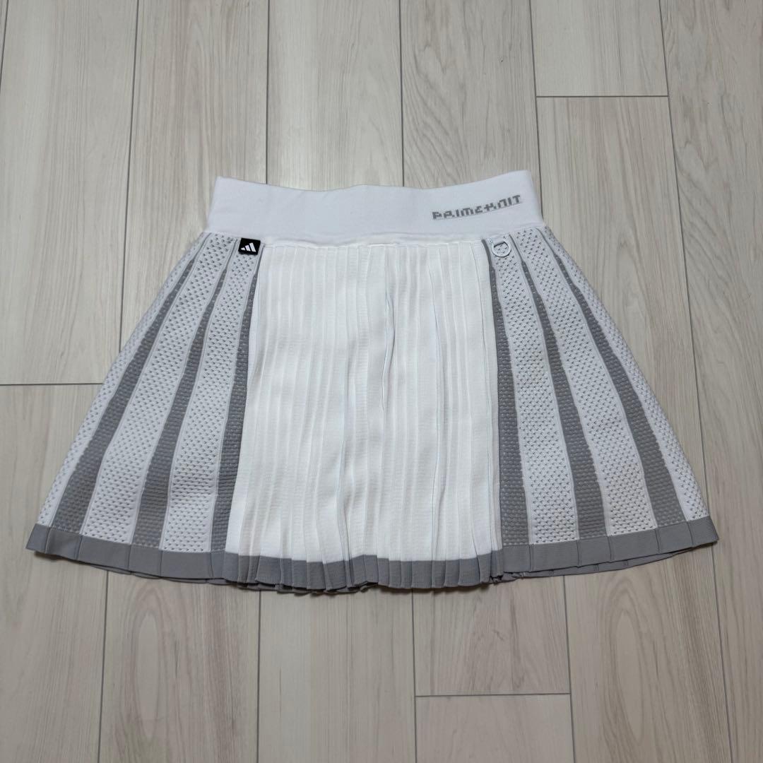 アディダス セットアップ フリース ジャケット スカート プライムニット 白