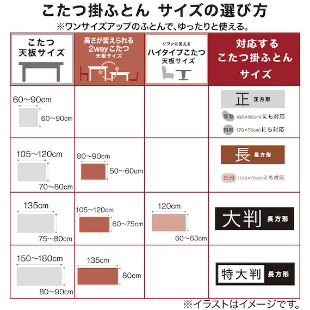 ニトリ　Nウォーム　こたつ掛け布団特大サイズ約210×300㎝ モカ