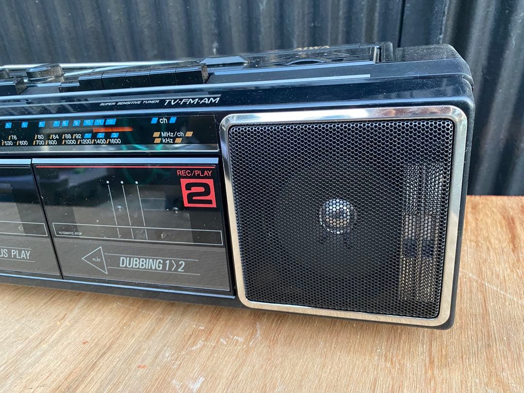 ★未使用★ アイワ　AIWA ダブル　ラジカセ　ラジオカセット　CS-W10