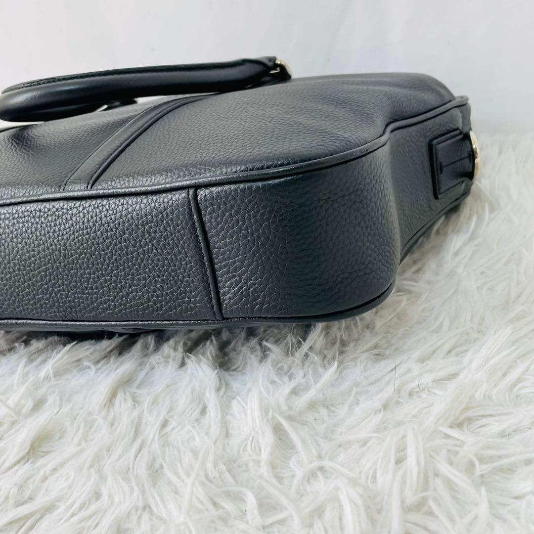 【現行近】BALLY MALESO 2WAY ブリーフケース シボ革　ブラック