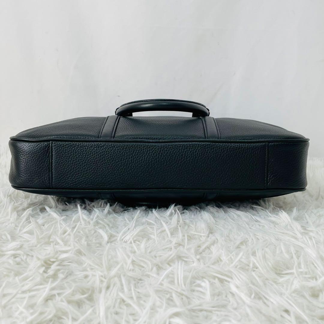 【現行近】BALLY MALESO 2WAY ブリーフケース シボ革　ブラック