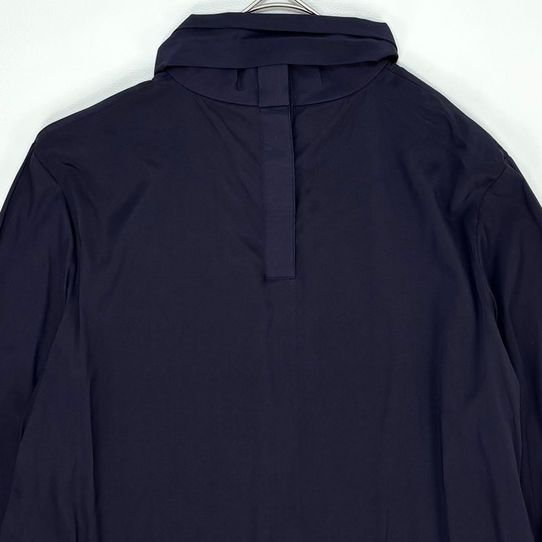 未使用✨SOÉJU シルクボウタイブラウス Mサイズ ネイビー　タグ付き