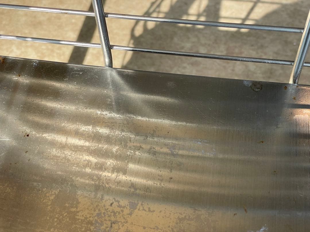 B7060【イケア】グルンドタール ステンレス キッチンワゴン