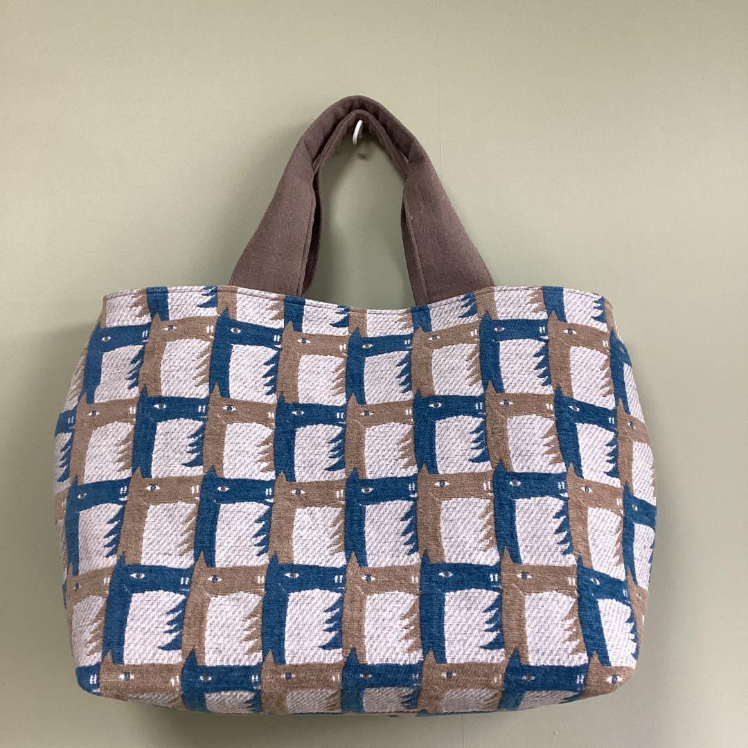 ミナペルホネンthoroughbred 大きめトートバッグ　ハンドメイド