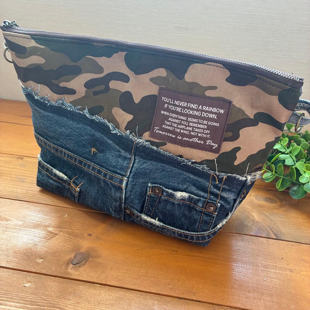 デニムリメイク❤︎サコッシュ❤︎ポーチ