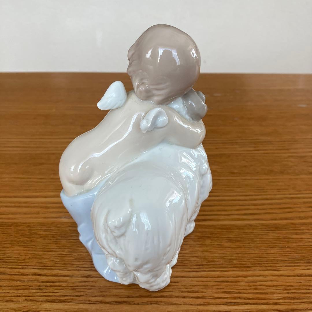 ナオ　天使と羊　NAO　陶器人形　置物　リヤドロ　フィギュリン　インテリア雑貨