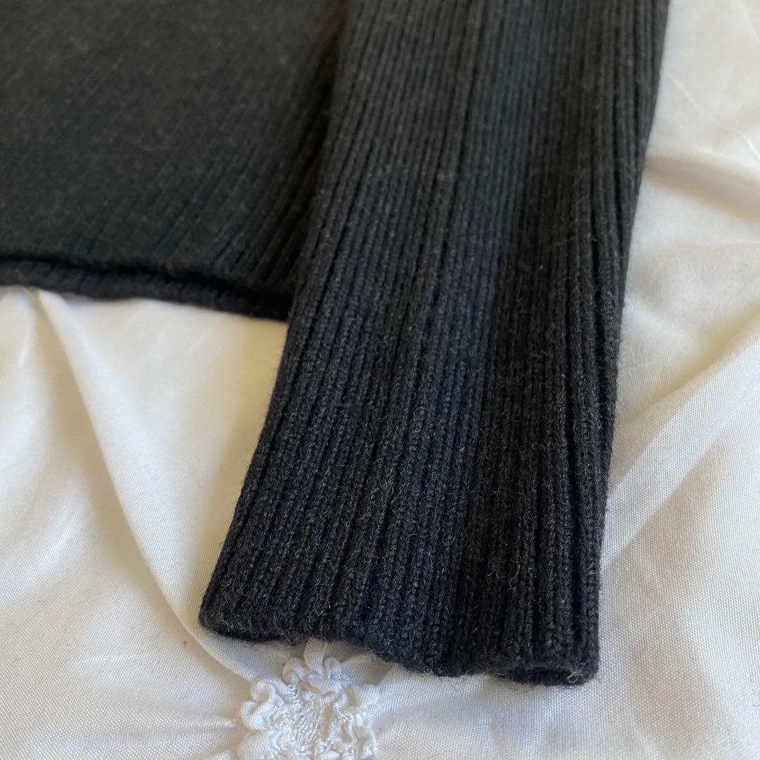 希少✨ イタリア製 ベルスタッフ セーター ハーフボタン リブ編みダークグレー