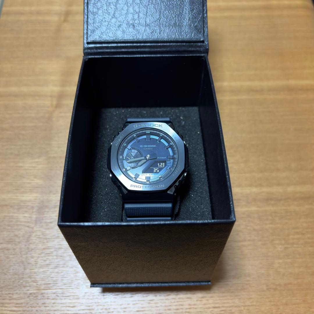 G-SHOCK GM-2100N-2AJF ネイビー カシオーク メタルカバード