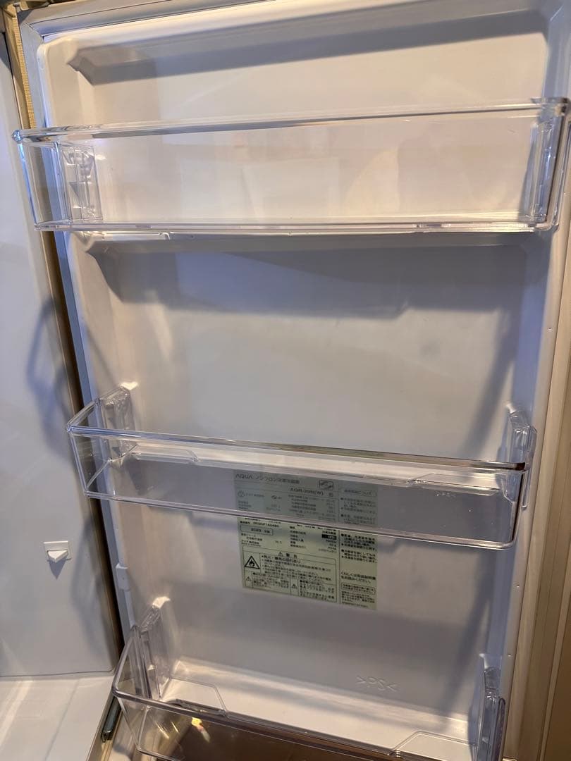 冷蔵庫　AQUA　AQR-20N(W) 2023年製 ミルク