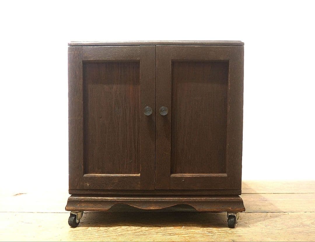 1343 ヴィンテージ　収納棚　陳列台　レコードラック　ケース