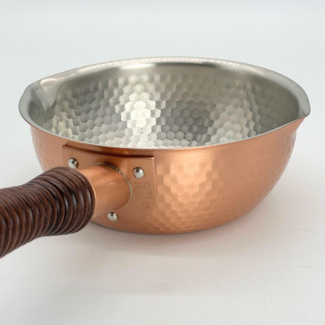 新品未使用 銅楽 まごころ伝心 雪平鍋 15cm 銅製 片手鍋 日本製 調理器具