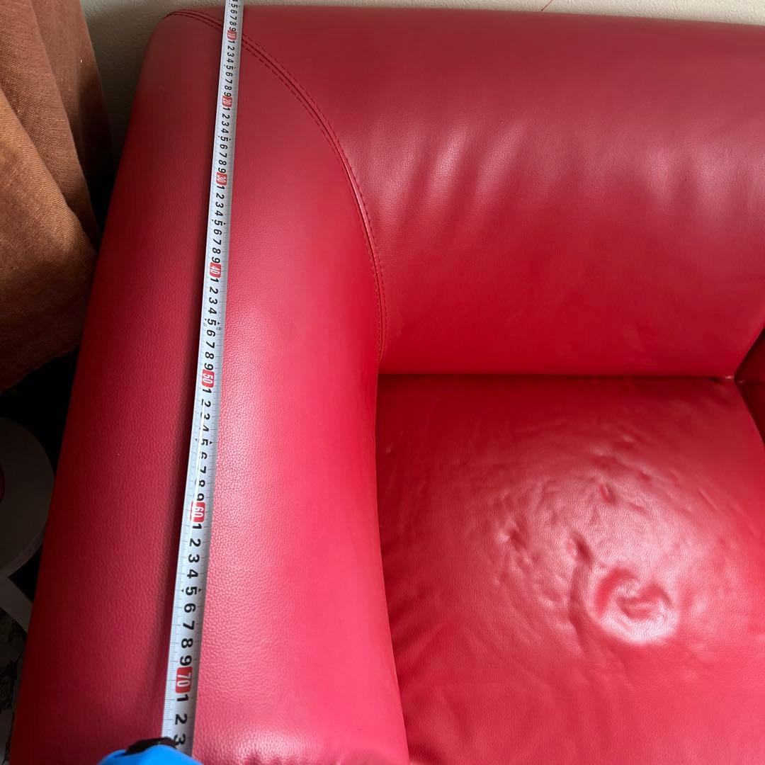 赤　ソファ　ソファー　L字型ソファ　コーナーソファ　2つセット