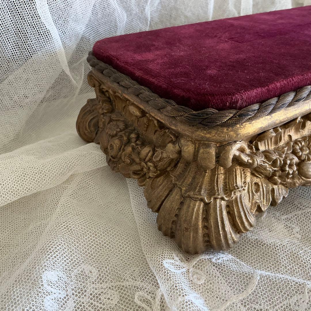 【重厚】フランス　アンティーク　ディスプレイ台　台座　ポワドレ　時計台