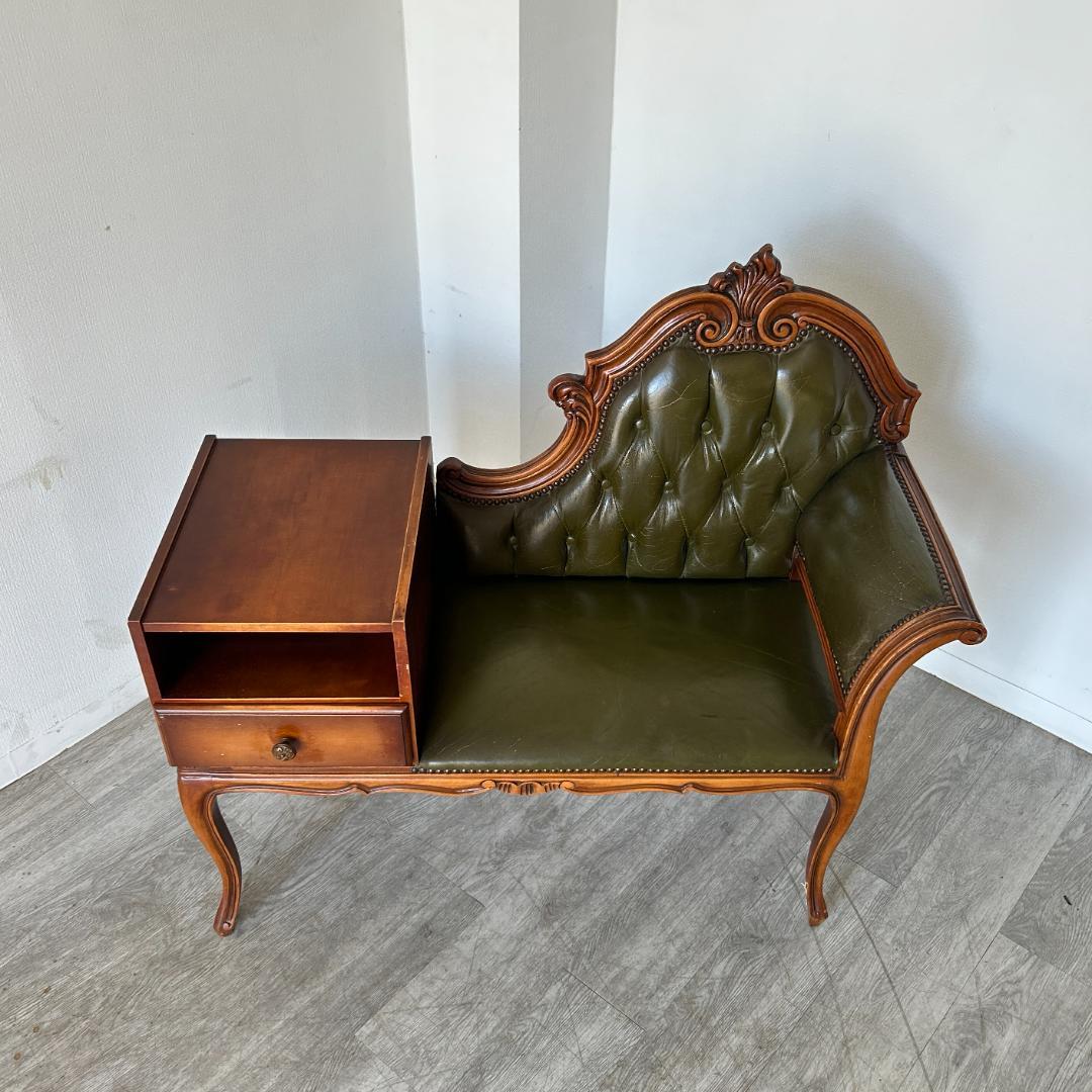 イギリス アンティーク家具 テレフォンベンチ 1960年頃 954A