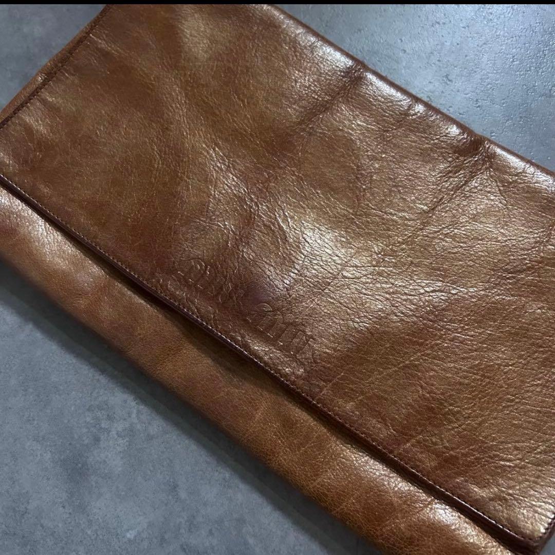 【超激レア❗️】archive miumiu レザー　ショルダーバッグ　ブラウン