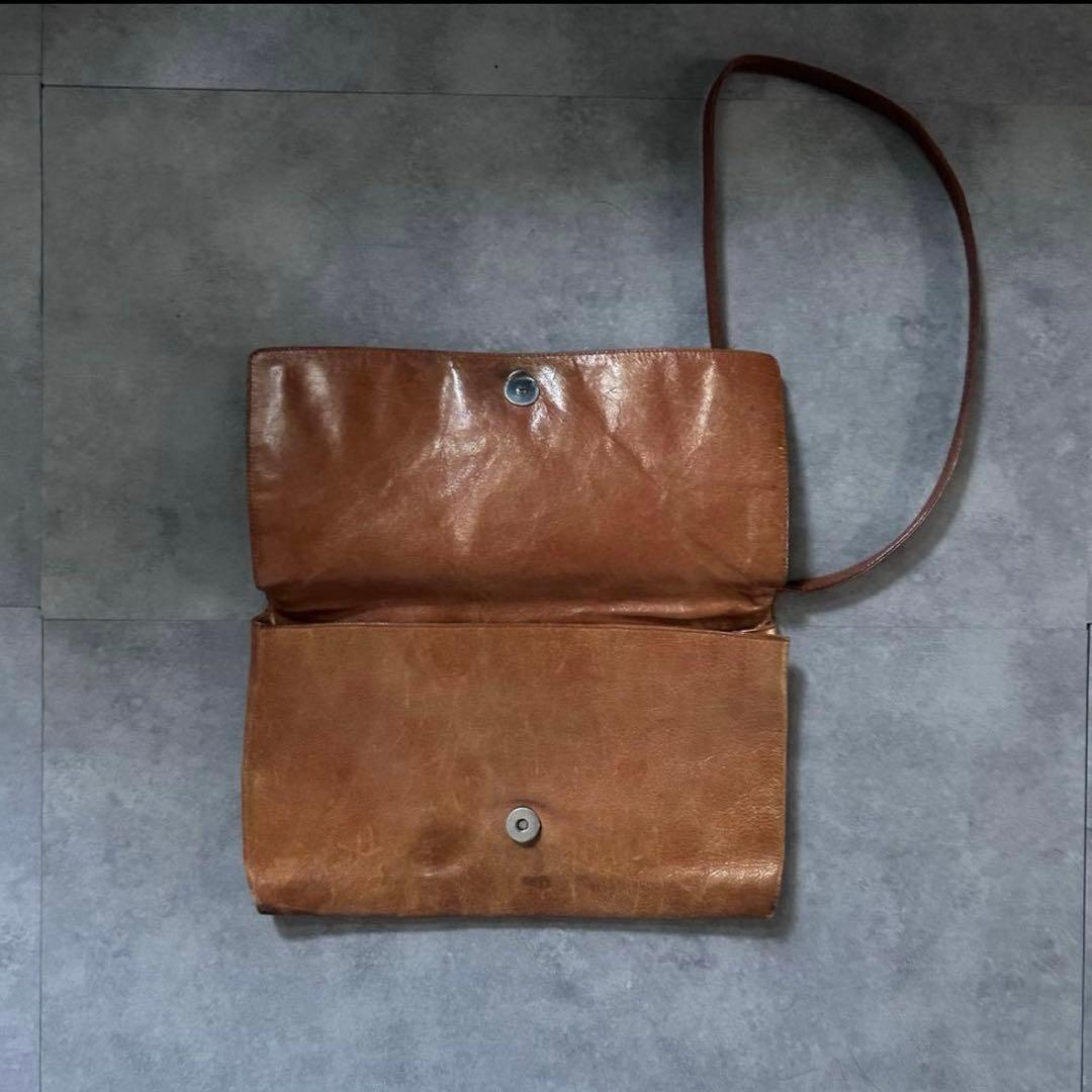 【超激レア❗️】archive miumiu レザー　ショルダーバッグ　ブラウン