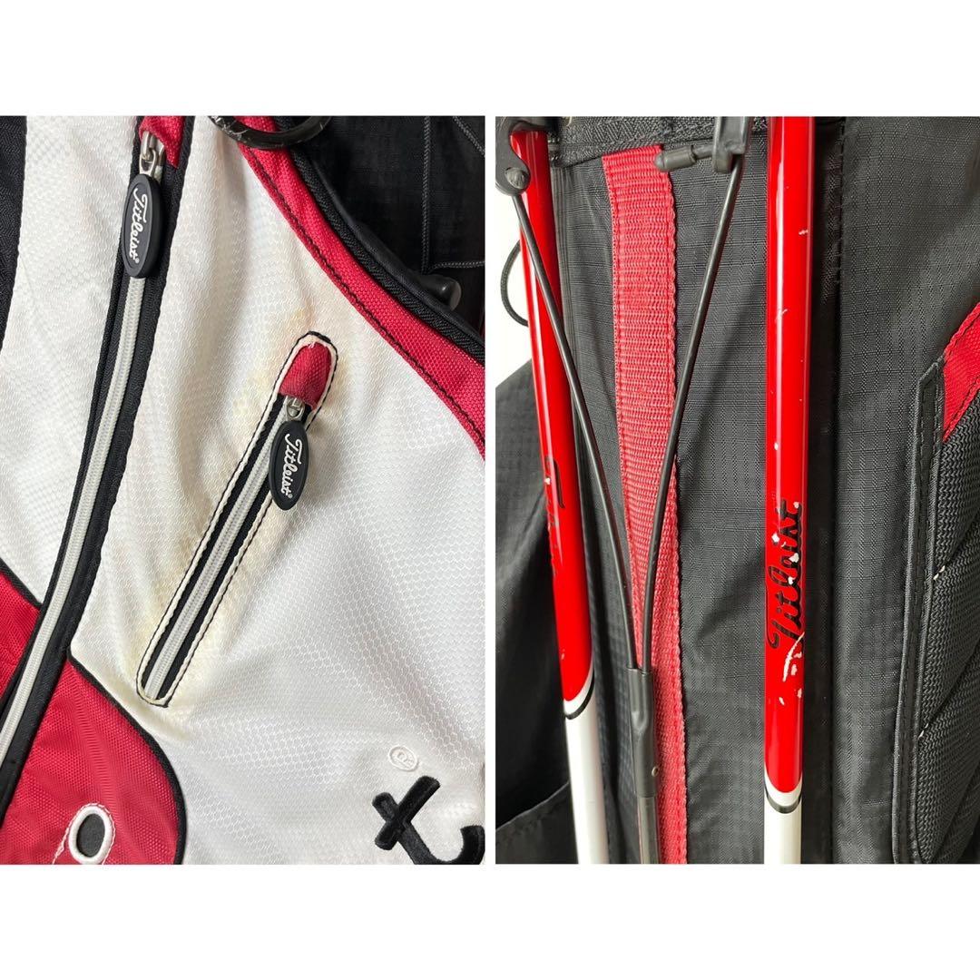 人気✨タイトリスト スタンド式キャディバッグ リュック 軽量 機能性◯ フード付