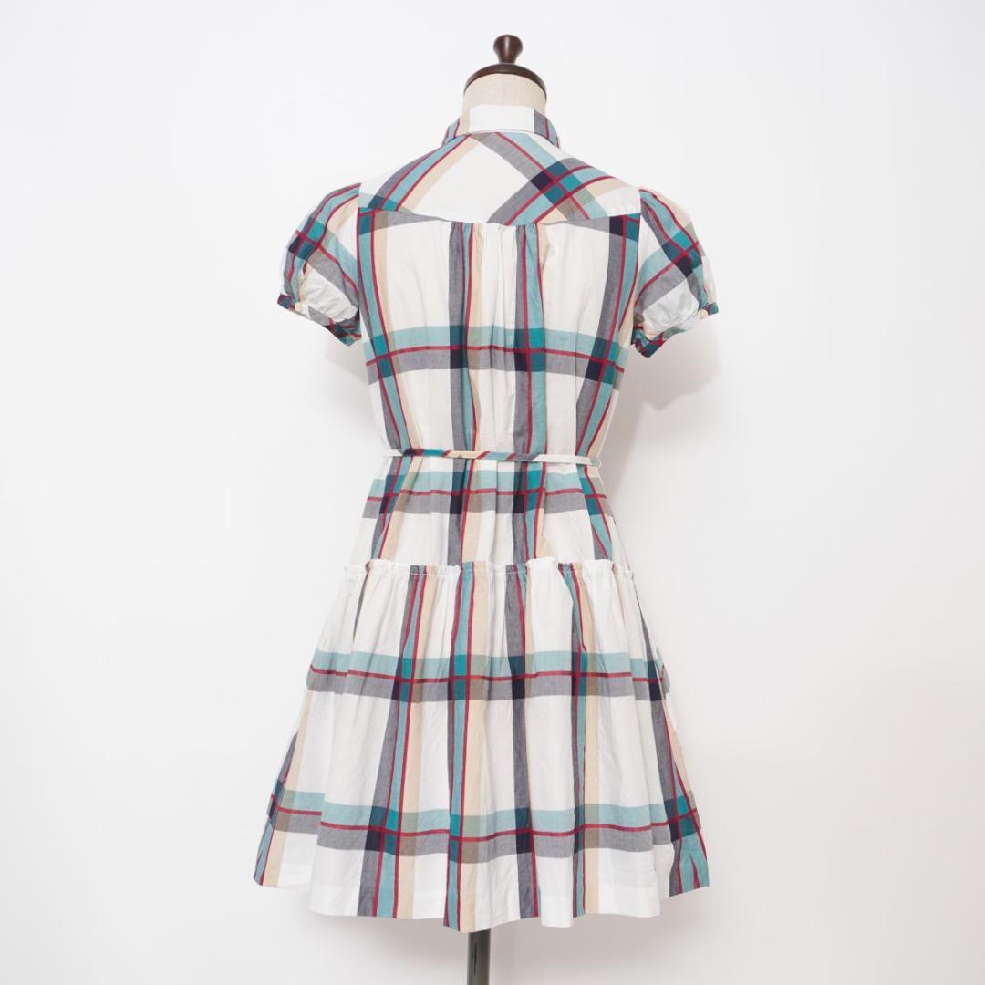 バーバリーブルーレーベル チェック柄シャツワンピース サイズ36*GD748