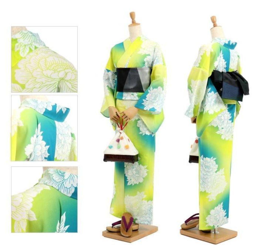 撫松庵　お仕立て上がり浴衣 「シャーベットフラワー」セオα　未使用・タグ付き