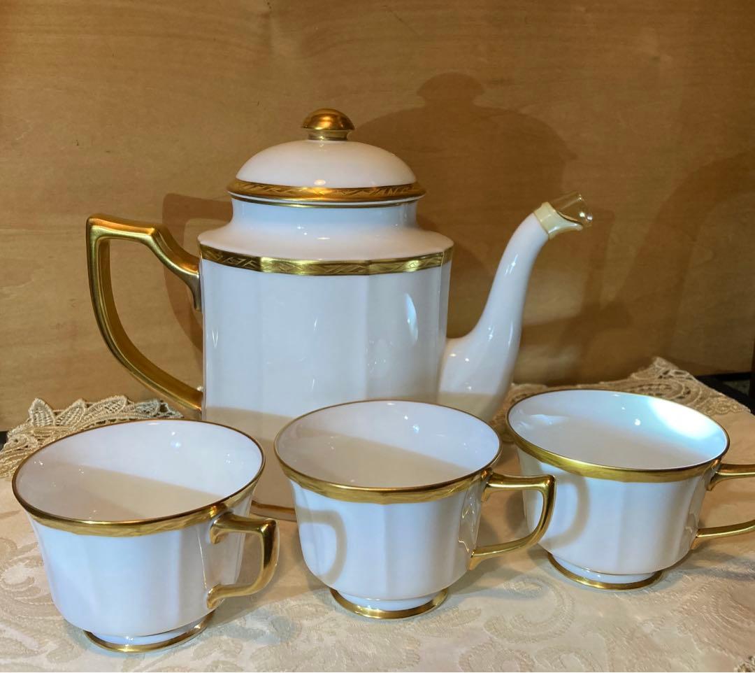 NORITAKE ダイヤモンド ノリタケポット金彩煙突 オルフェウス