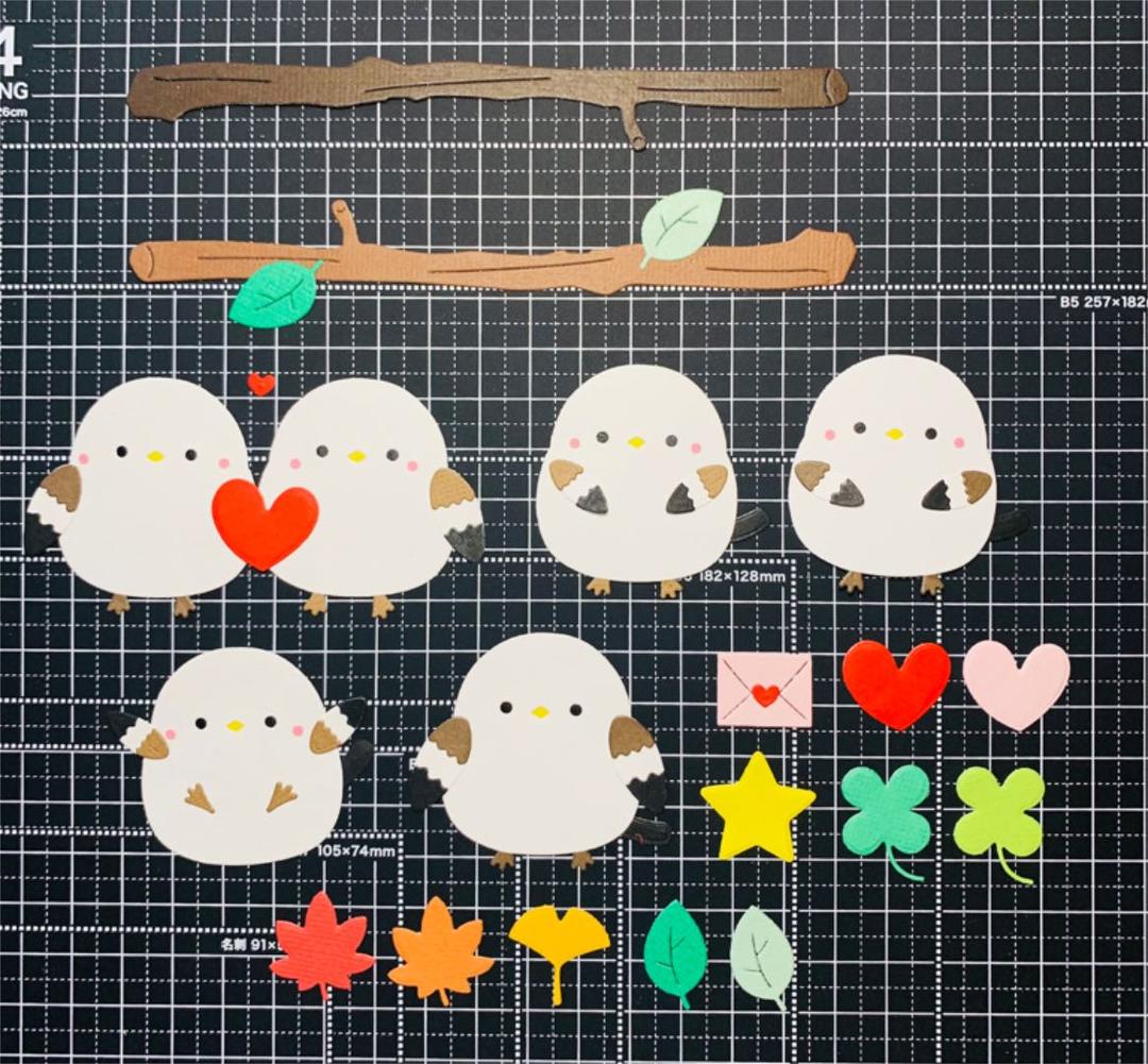 ◆オーダー用◆ダイカット シマエナガちゃん