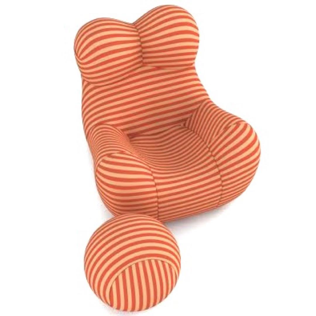 【新品未使用】デザインソファ＆オットマン｜北欧モダン インテリア 椅子 チェア