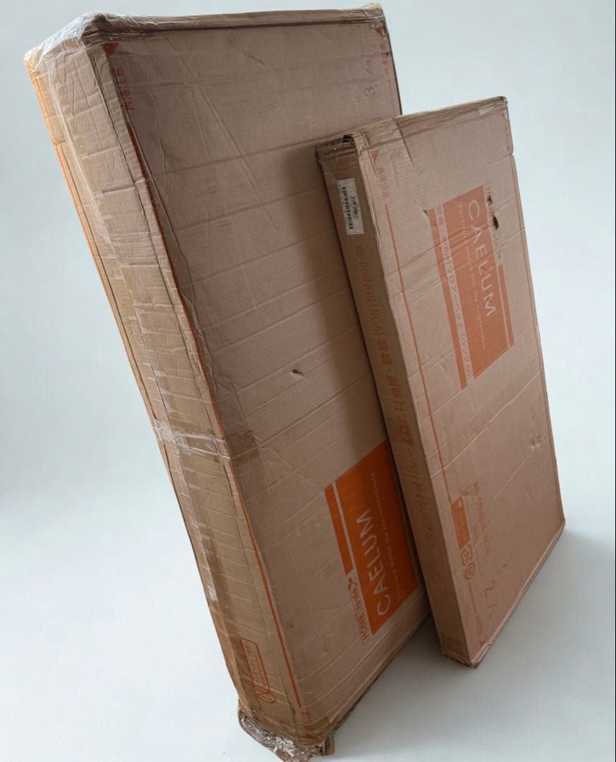 【新品未使用】宮棚ライト付きローベッド シングル 黒木製 コンセント付きホテル風