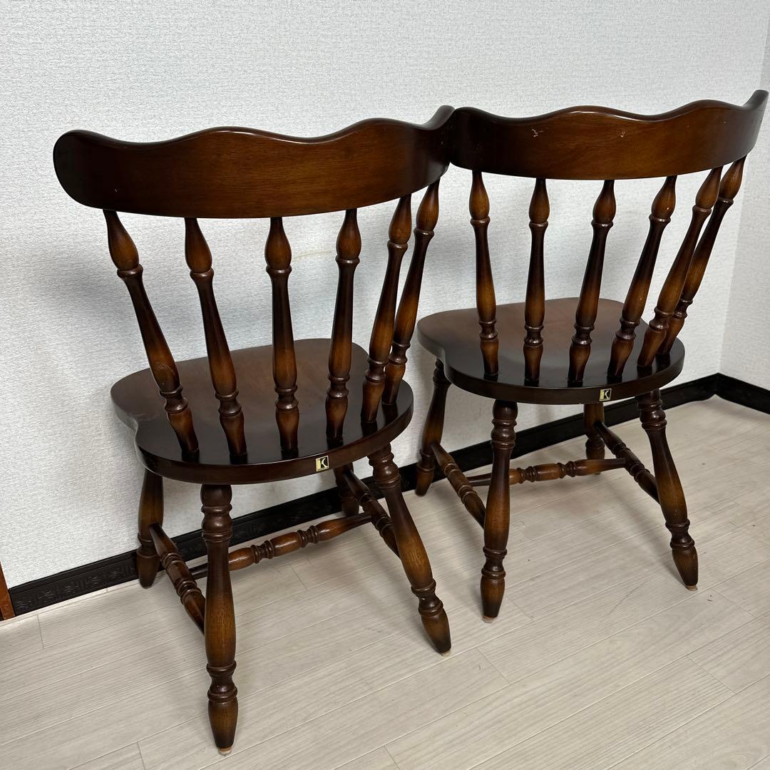 飛騨産業 キツツキマーク ダイニングチェア ウィンザーチェア 4脚セット i4※