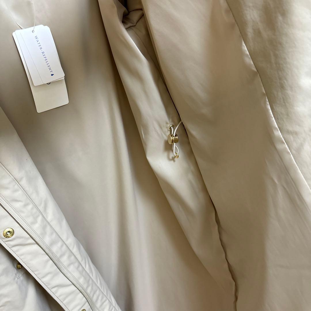 アンタイトルXSサイズ　きれいめ春コート　フード2wayモッズコート