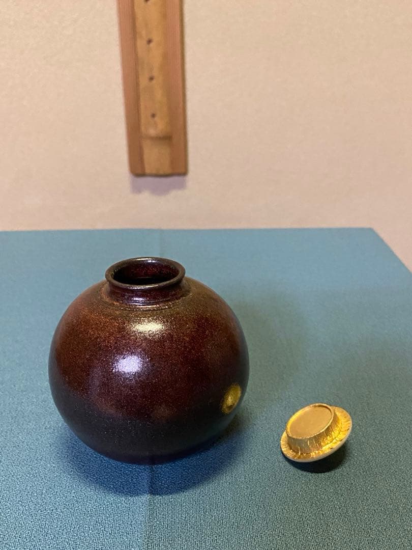 【本日限定】茶道具/茶入 笹田有祥『模 珠光文琳』平安東山 唐物 大名物