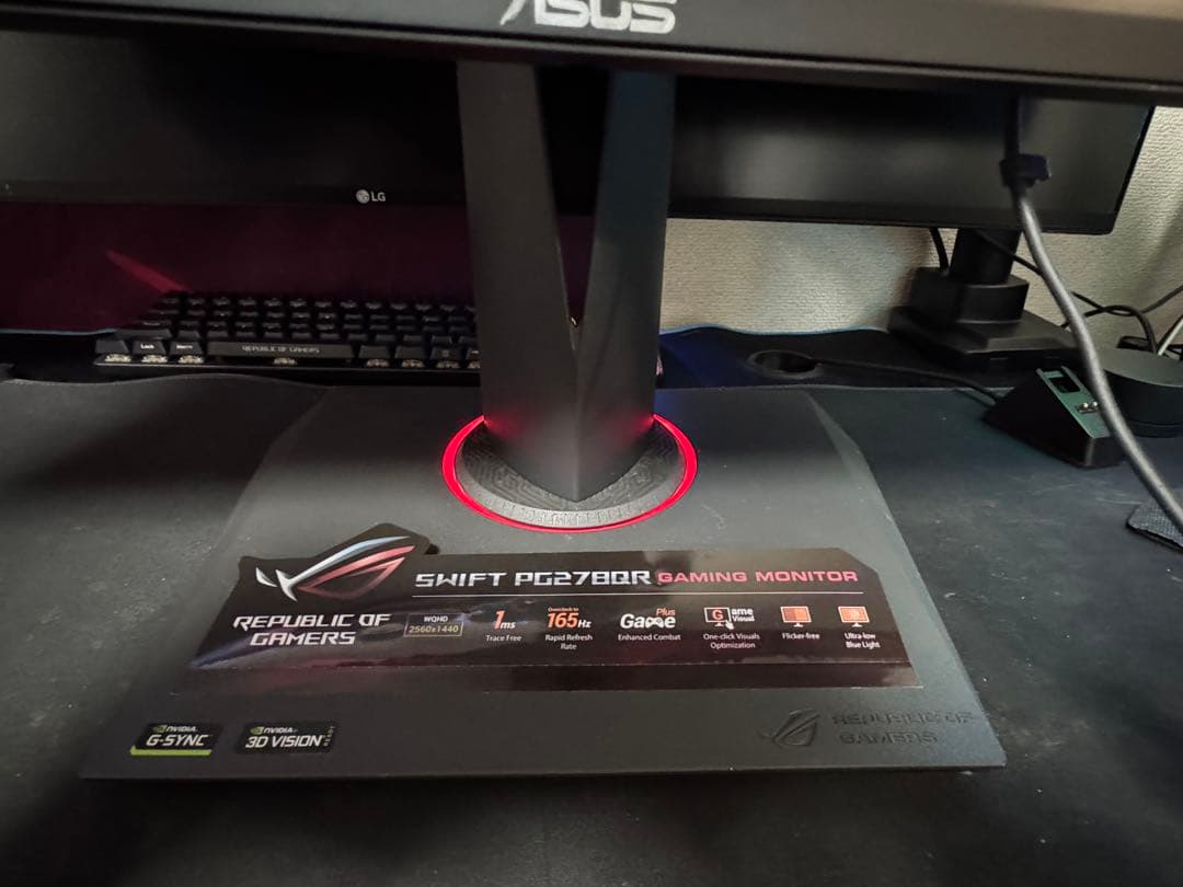 ASUS ROG TRIX PG278QR 27inchゲーミングモニター