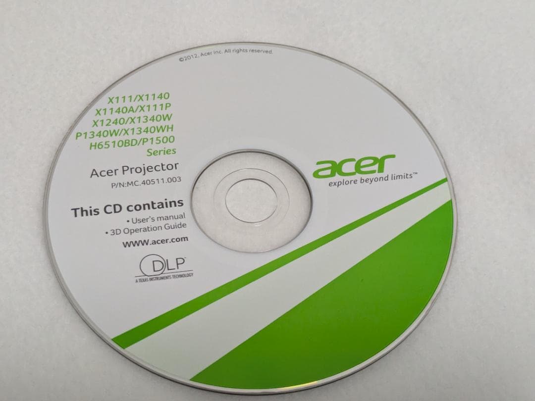 Acer　DLPプロジェクター　 H6510BD