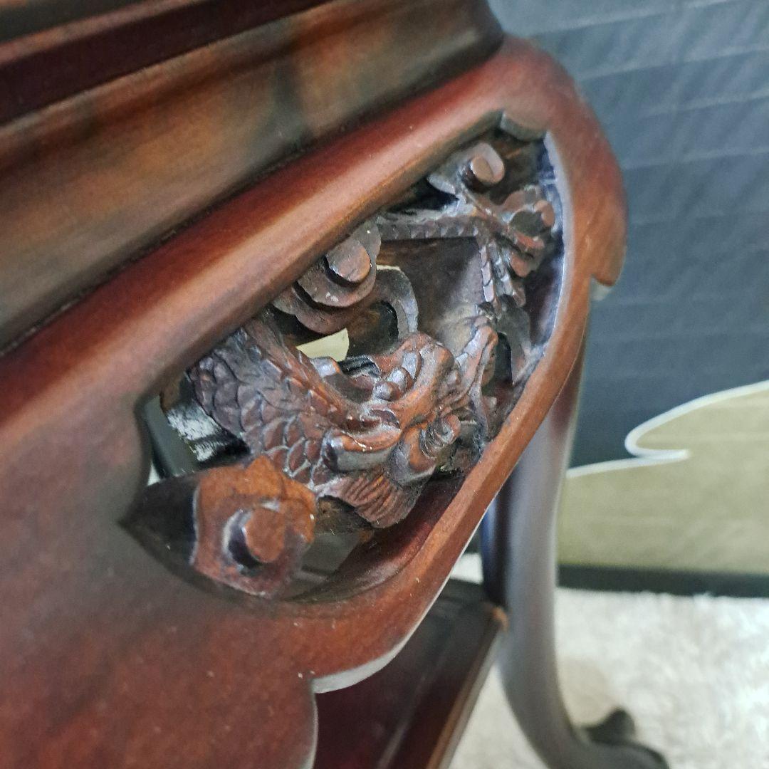 ♡石天板　龍の爪　サイドテーブル　花台　♡