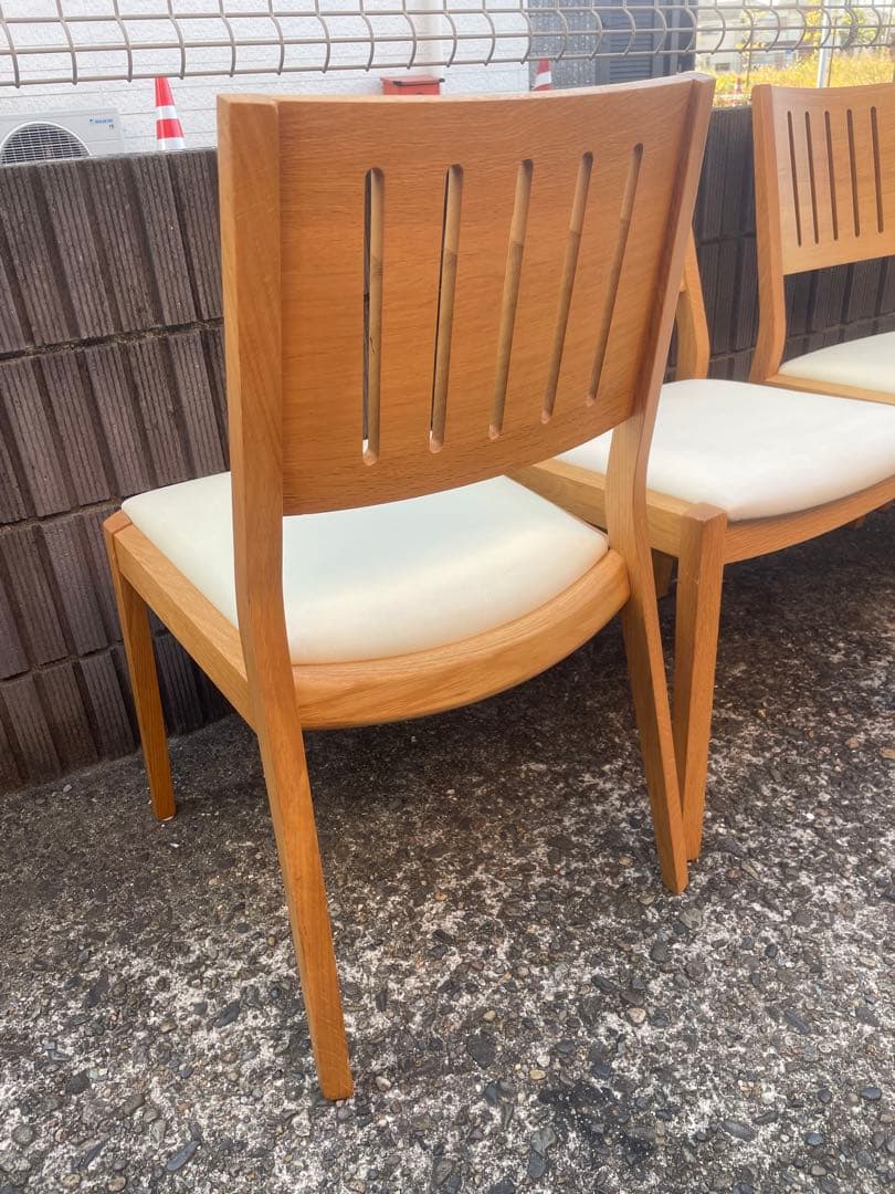 【引取限定】大塚家具　シネマ　木製ダイニングチェア 4脚セット　椅子　葛飾区