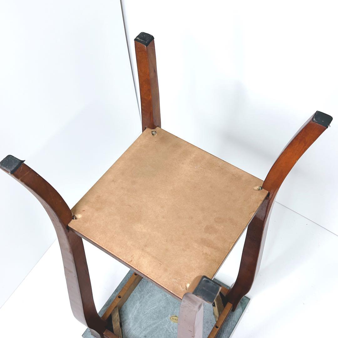 【美品】 Itokin 花台 大理石 サイドテーブル アンティーク 電話台 猫足