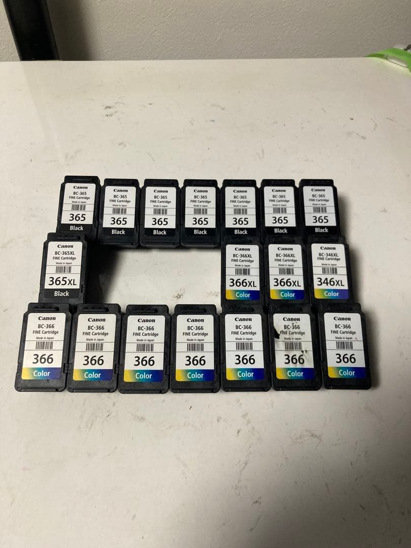 【使用済み】Canon プリンター 純正インクカートリッジ 74個セット