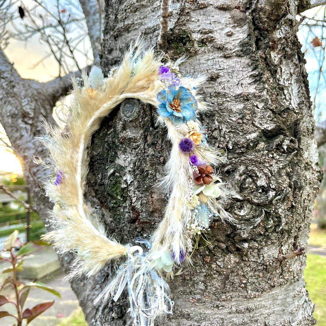 花かんむり　花冠　ハーフバースデー　誕生日　結婚式　ベビークラウン　髪飾り