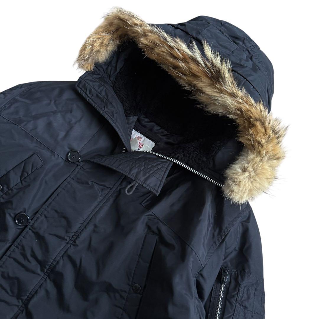 【USA製/希少XL】SPIEWAK N-3B ミリタリージャケット 黒 42