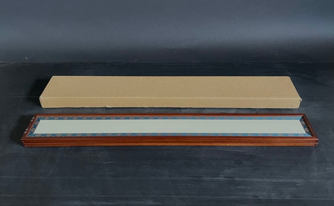 割引❗️「母」 立礼 点茶盤 風炉先屏風 唐松 鳥の子 両面 四寸 紙箱 （Ｂ）