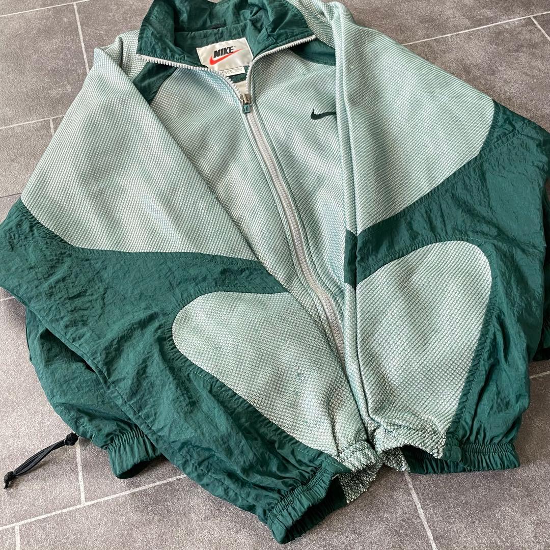 90's Nike ナイキ vintage 素材切替 ナイロンジャケット 短丈
