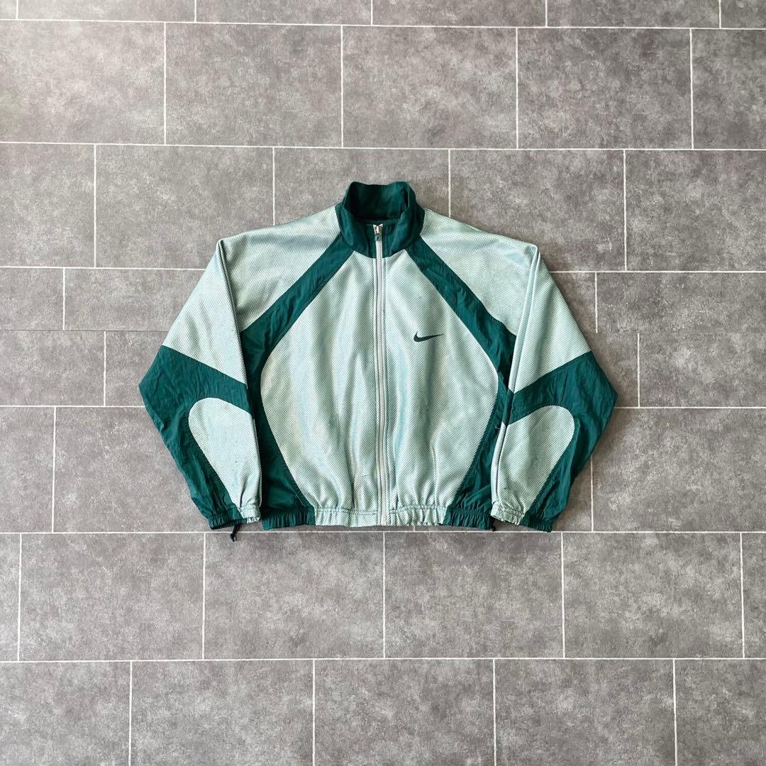 90's Nike ナイキ vintage 素材切替 ナイロンジャケット 短丈