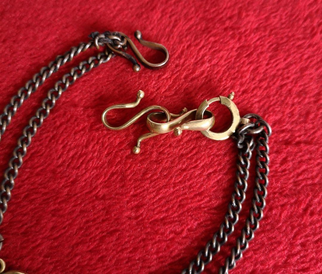 アンティーク 【希少】帯留め 18金 家紋 輪違い 明治 大正時代 刻印 K18