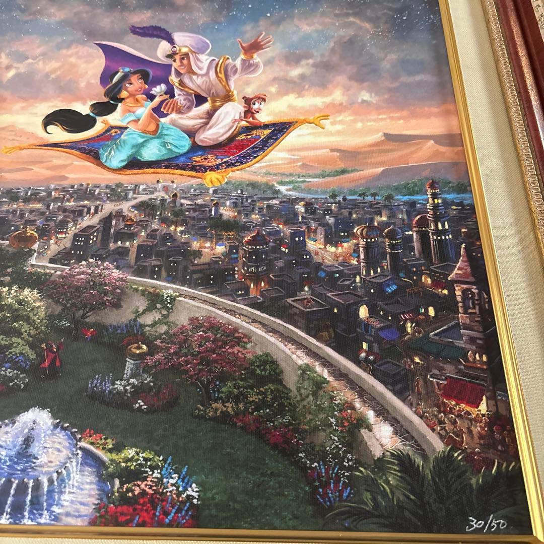 商談中　ディズニー　トーマスキンケード　アラジン　特大　シリアルナンバー　限定