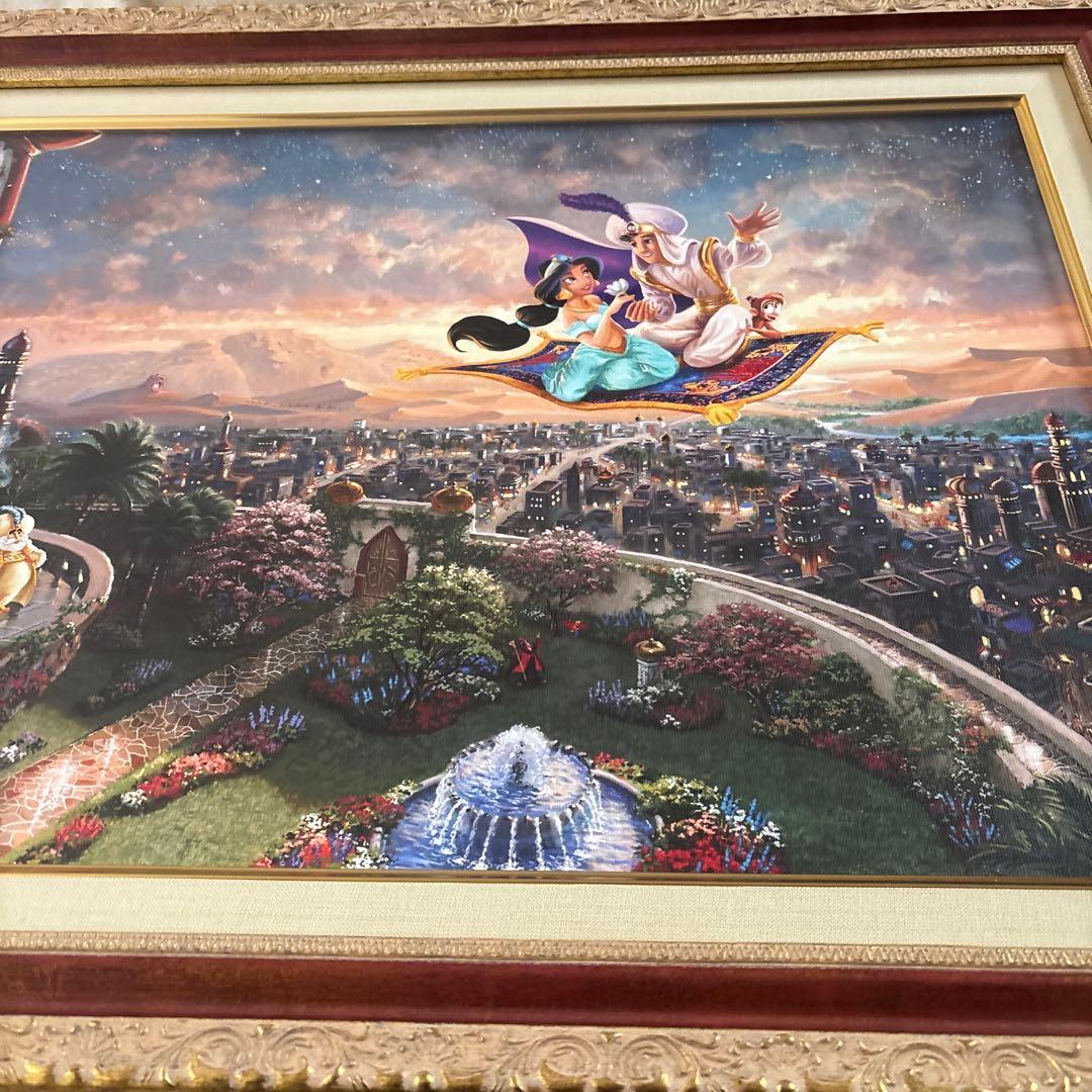 商談中　ディズニー　トーマスキンケード　アラジン　特大　シリアルナンバー　限定