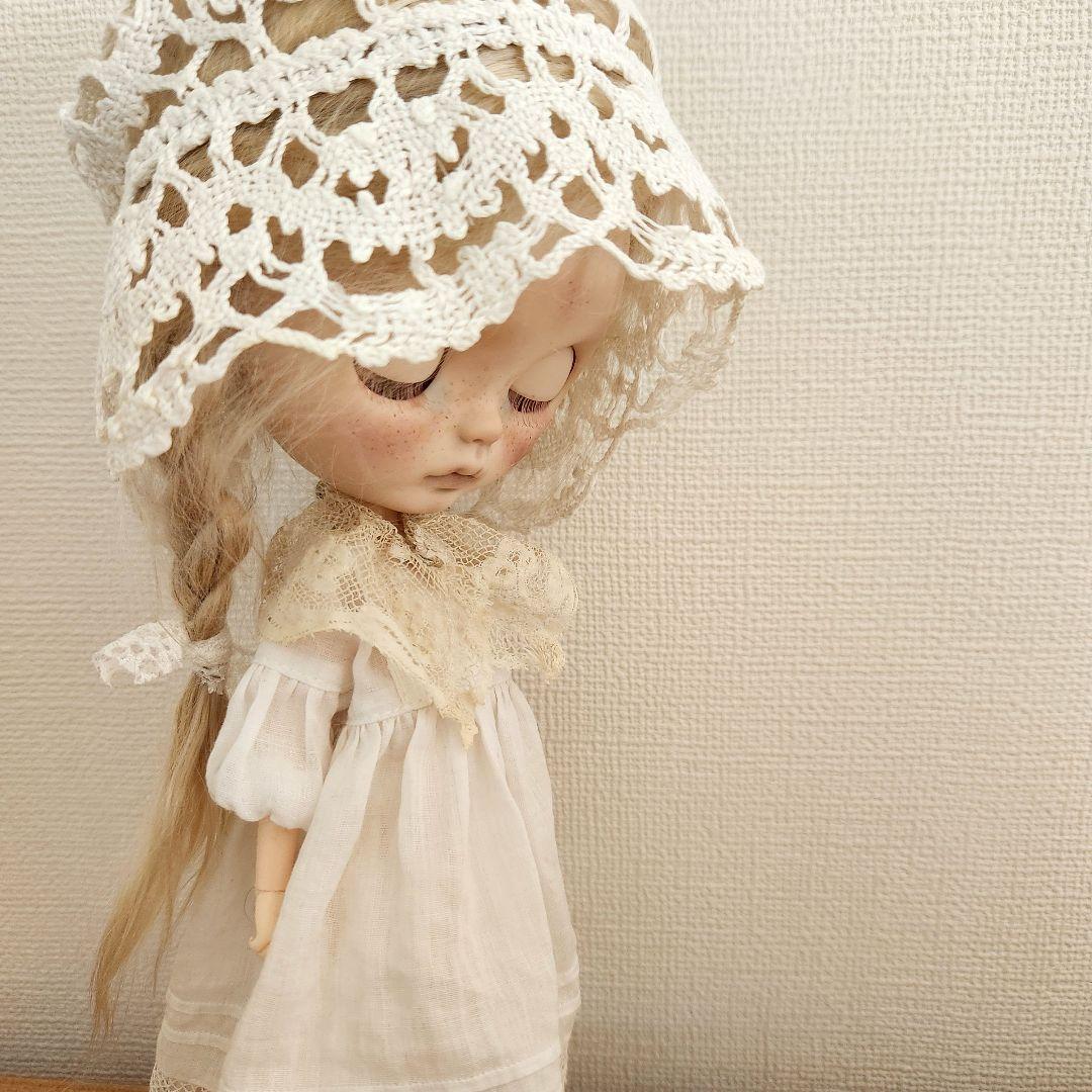 ブライス用アウトフィット アンティークレースボネのセット