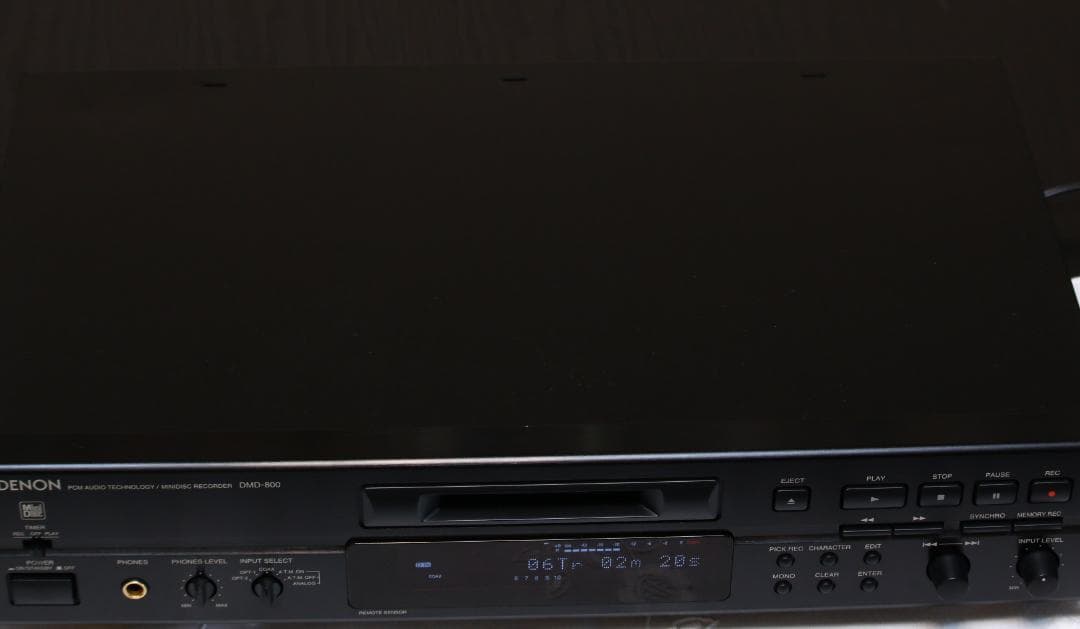 DENON DMD-800 MDデッキ　MDプレーヤー/レコーダー　 日本製　黒