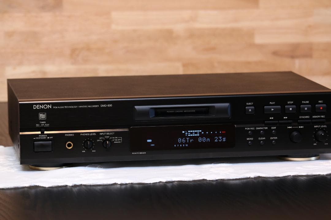 DENON DMD-800 MDデッキ　MDプレーヤー/レコーダー　 日本製　黒