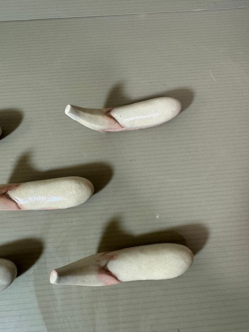 2777 萩焼　箸置　5客　未使用