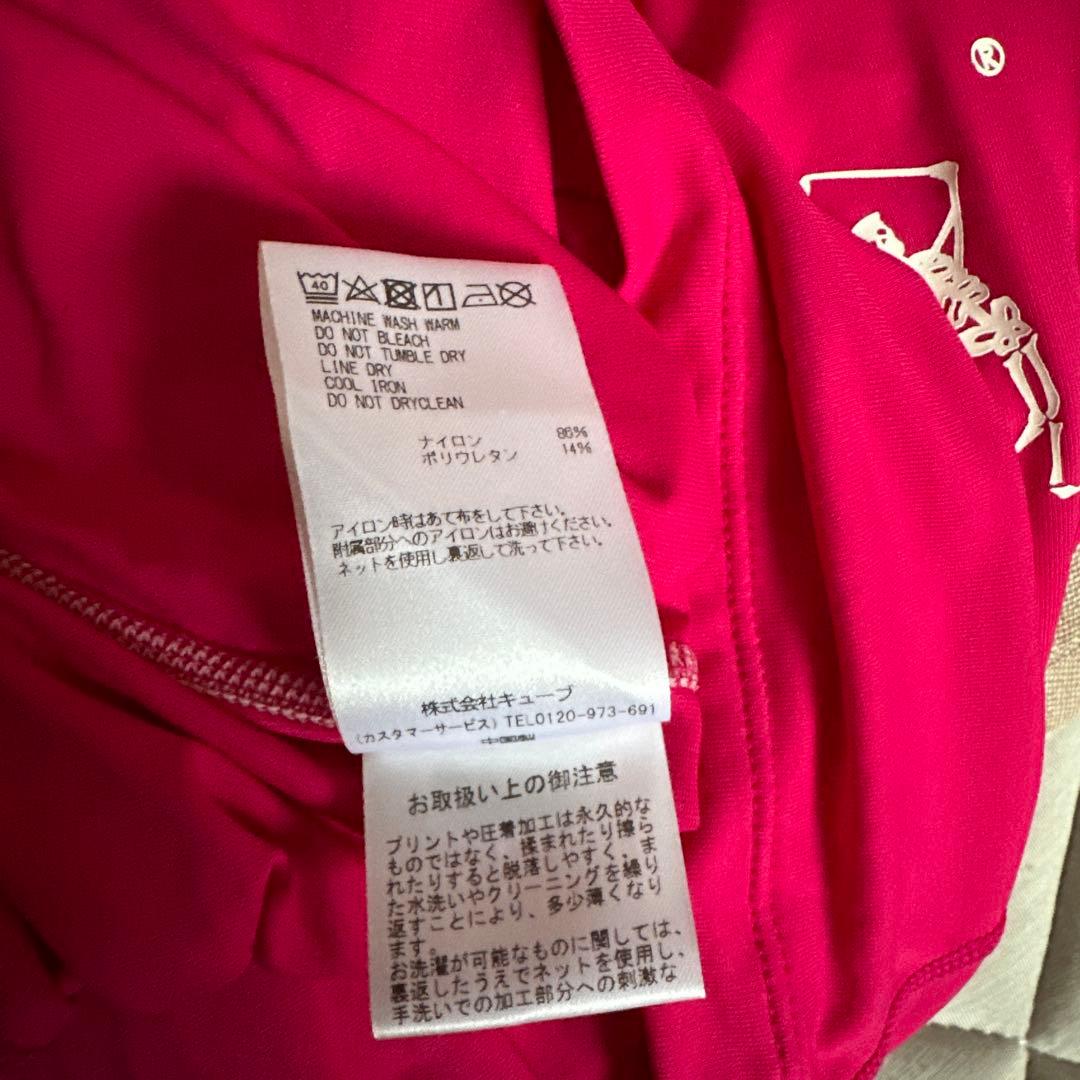 MARK & LONA ピンク 長袖 ハイネック ゴルフウェア